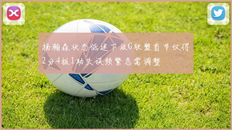 杨瀚森状态低迷下放G联盟首节仅得2分4板1助失误频繁急需调整