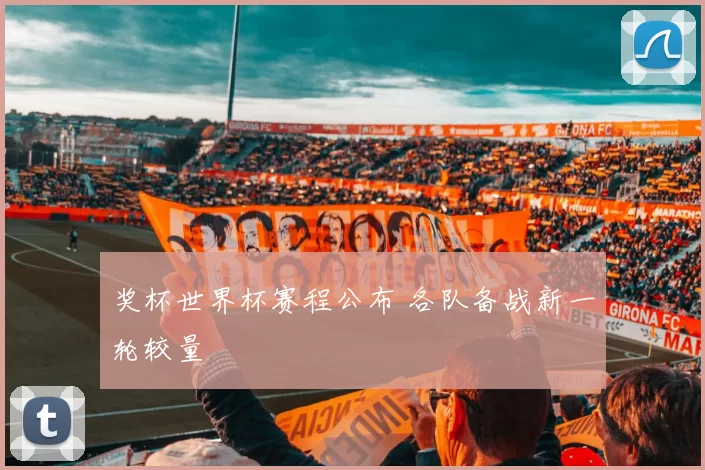 奖杯世界杯赛程公布 各队备战新一轮较量